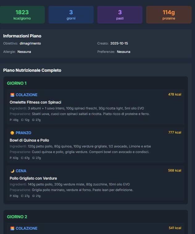 MealPrep Planner - Ricette Fitness