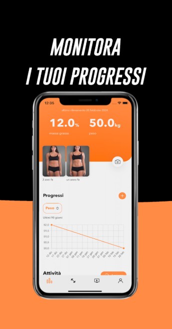 Monitora progressi fitness